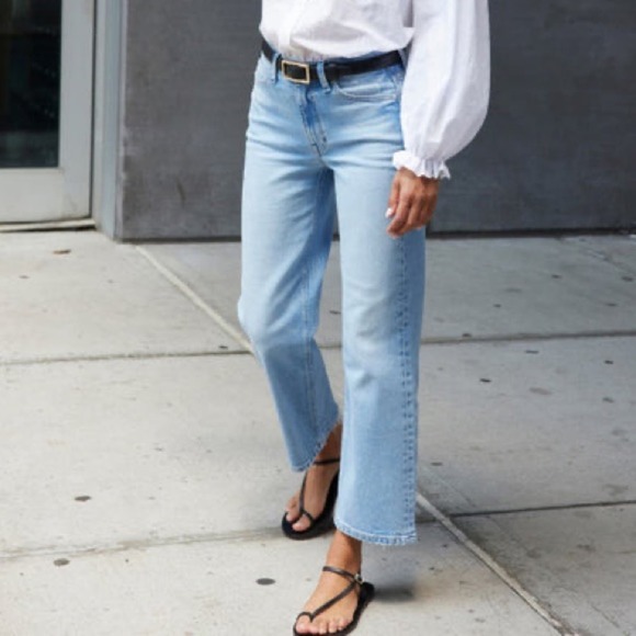 AYR Light Blue Straight Leg Jeans - Picture 1 of 7